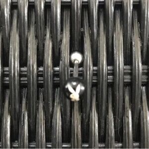 playboy jewelry silver & black logo tongue ring